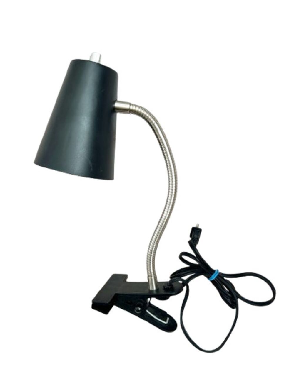 ROOM ESSENTIALS Target Black Gooseneck Clip On Desk Lamp Flexible Reading Light